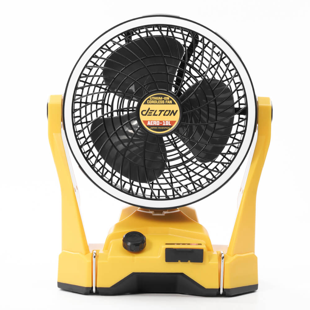พัดลมไร้สาย 10 นิ้ว (พร้อมแบตเตอรี่) DELTON รุ่น AERO-10L TURBO FORCE 20V 12AH